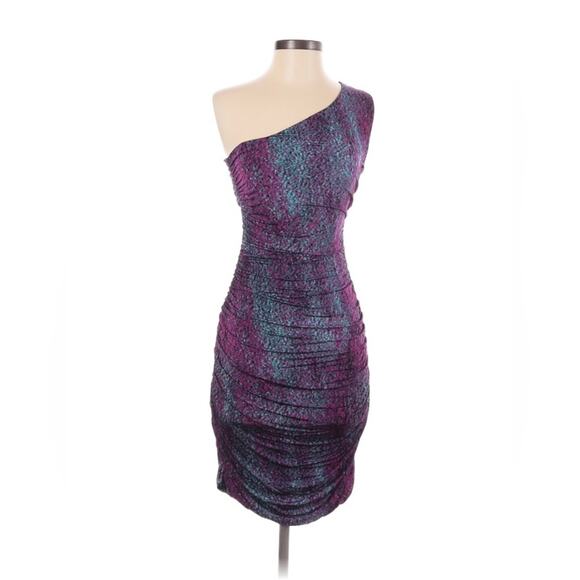 H&M Y2K Bodycon one Shoulder Colorful Dress - Picture 1 of 3